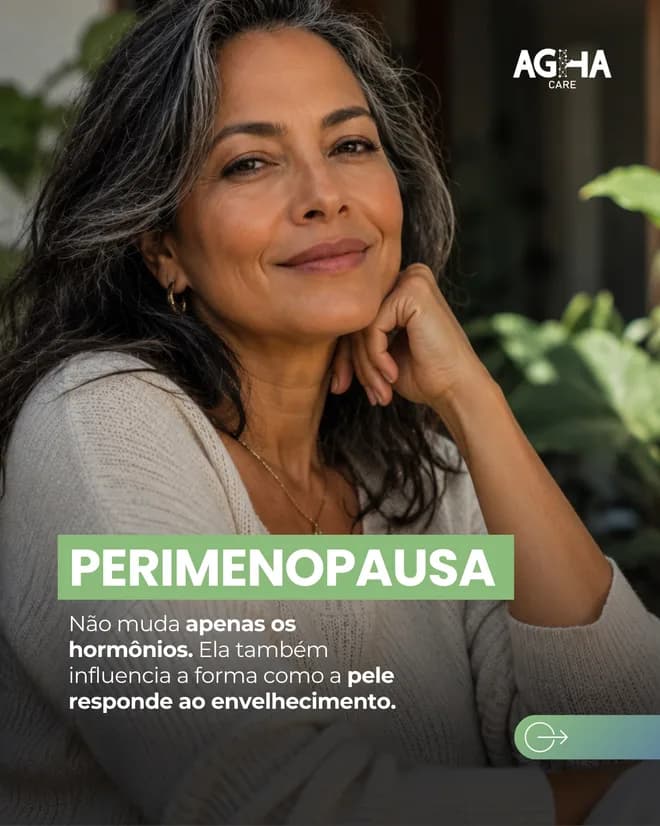 🧬 Quando falamos em perimenopausa, é comum pensar primeiro nas oscilações hormonais, no ciclo menstrual ou nos sintoma…